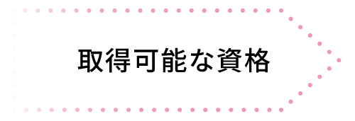 取得可能な資格